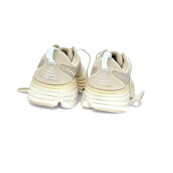 HOKA Bondi 8 Supportive Sand / Eggnog Cream Running Shoes 1123202 SSEG Men’s 12 - Picture 11 of 12